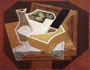 Juan Gris, Guitar apple and water bottle